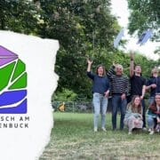 Gemeinsamer Erfolg: Die kreative Projektgruppe rund um das neue Gemeindelogo