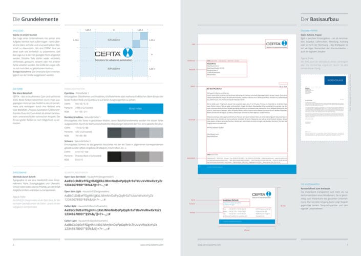 Preview from the Certa Systems corporate design