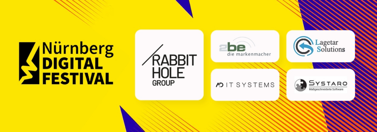 Am 23. Juni ist die Rabbit Hole Group beim Nürnberg Digital Festival in der Consorsbank Nürnberg live dabei